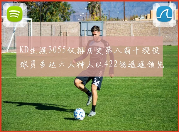 KD生涯3055仅排历史第八前十现役球员多达六人神人以422场遥遥领先